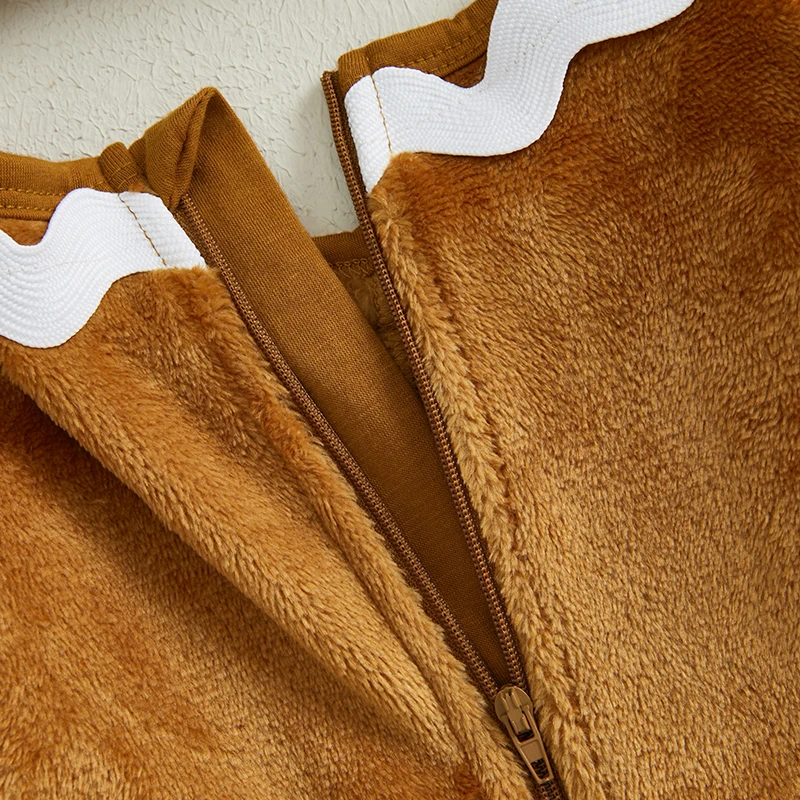 طفل عيد الميلاد الزنجبيل زي الزي طويلة الأكمام الزنجبيل رومبير بذلة قبعة قفازات لحفلة عيد الميلاد #6