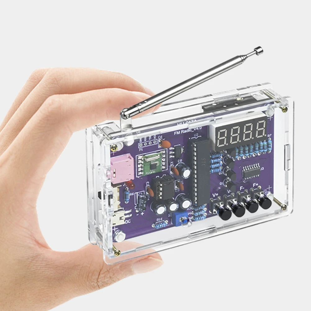 RDA5807S ชุดประกอบวิทยุเอฟเอ็ม87-108MHz แหล่งจ่ายไฟคู่ปรับความถี่วิทยุชุดชิ้นส่วนวงจร