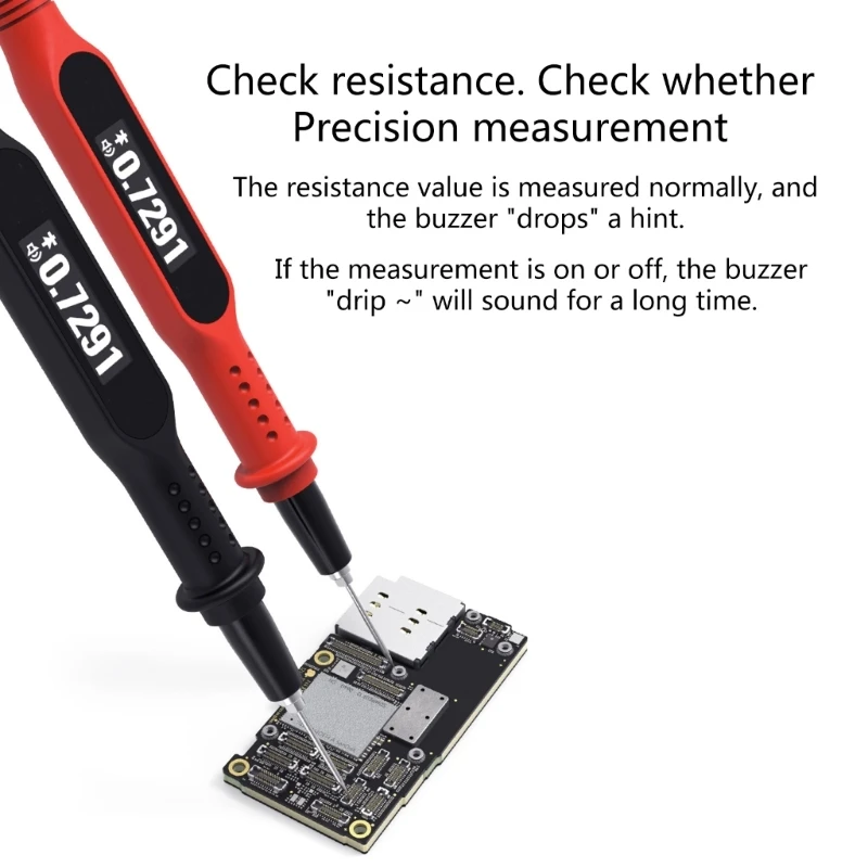 Electrical Voltages Tester, Pen-Type Multimeter with PN Knot/Pass/Voltages Testing Multimeter Tool for Mobile Phone