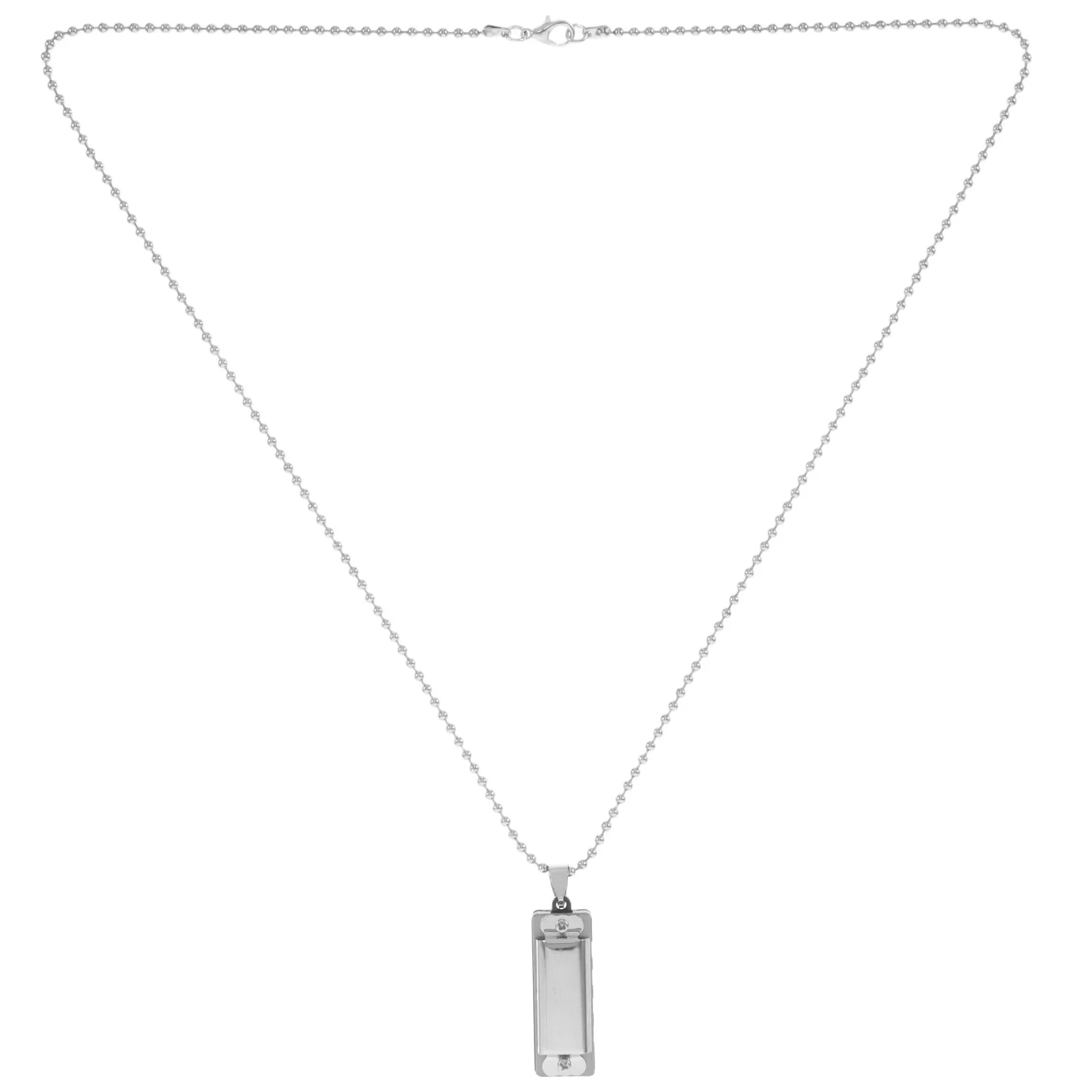 

Mini Harmonica Necklace Pendant Exquisite Craftsmanship Portable Music Accessory Stylish Jewelry for Music Lovers and