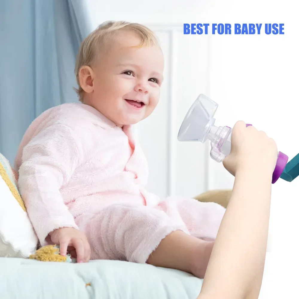 Automizer Spacer Mist Storage Compressor Nebulizer Tank Aerochamber with Mask Cup for Pet Adults Children Asthma Inhale Chamber