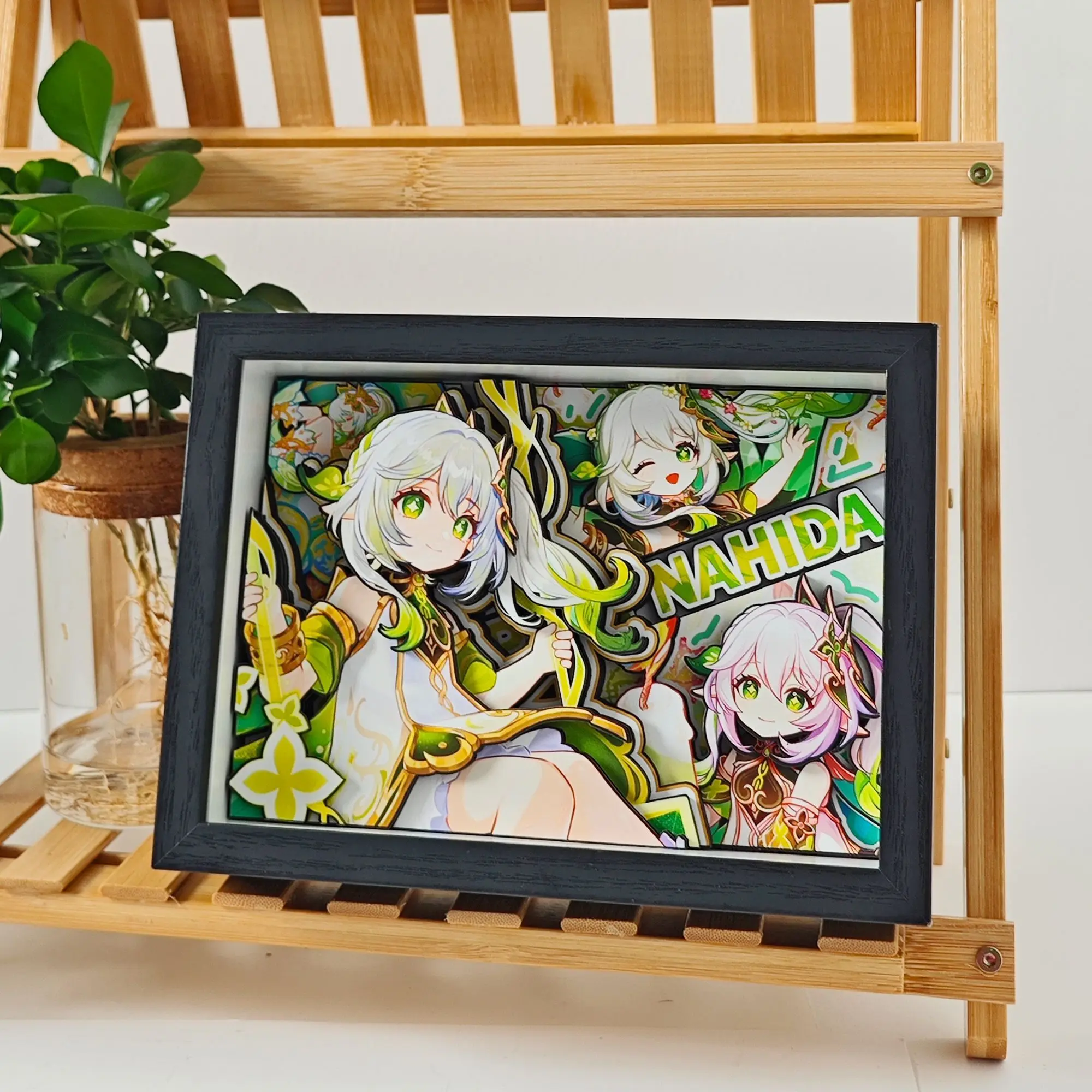 

Game Genshin Impact Figure 3d Art Painting Furina Xiao Zhongli Cartoon Character Collect Picture Ornaments Bedroom Decor