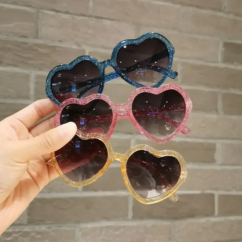 Heart Shaped Sunglasses Cute Pink Sunglasses Gradient Sun Glasses Heart Shaped Sunglasses Pink Cycling Sun Glasses