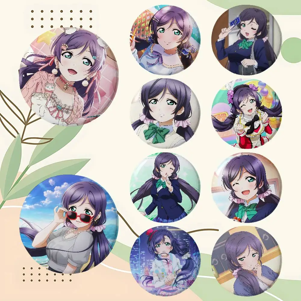 Niedliche Nozomi Tojo Abzeichen Emaille-Pin Cartoon-Brosche für Rucksack und Kleidung