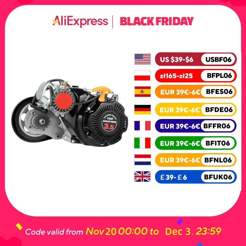 

4 Stroke 100CC High-Performance Bike Engine Kit - Air-Cooled Single Cylinder Motorized Bicycle Conversion Set with 3.5HP Power