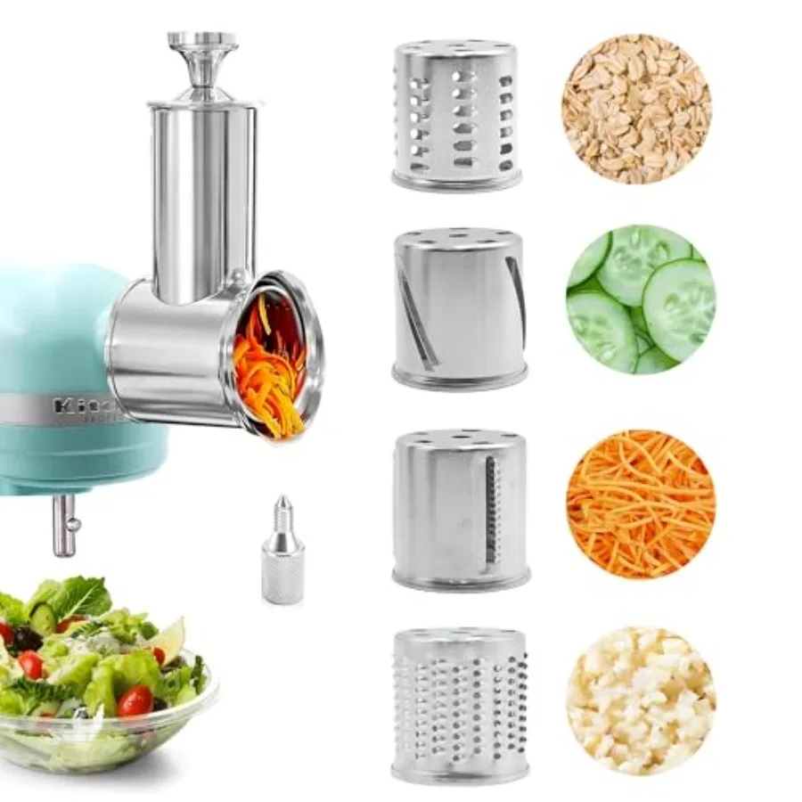 

Насадка-измельчитель из нержавеющей стали для миксера KitchenAid: терка для овощей и сыра с 4 лезвиями (мелкая и средняя)