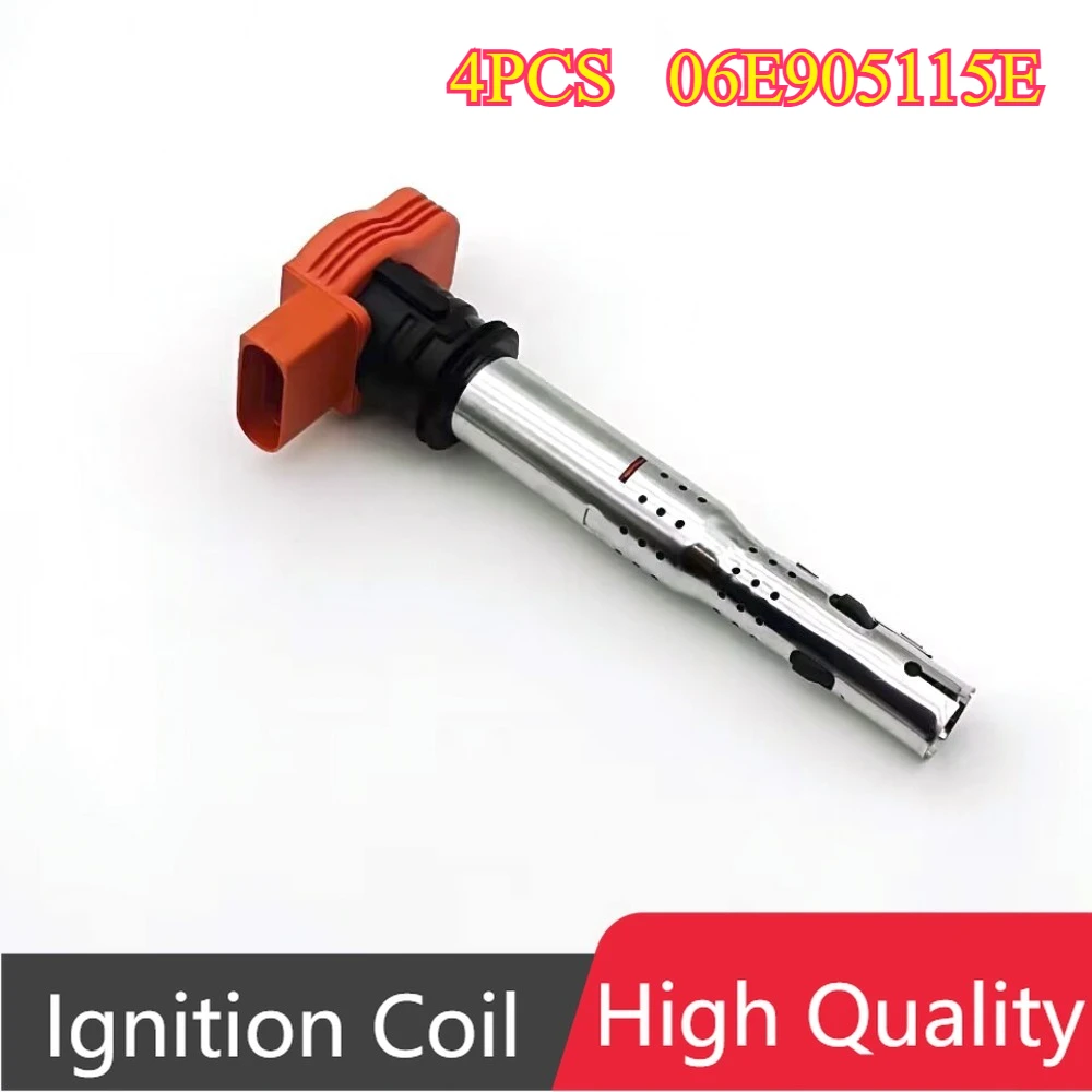 

Комплект из 4 катушек зажигания 06E905115E для VW Volkswagen Jetta MK5 MK6 GTI Rabbit Golf Passat CC 2005-2016, Audi A4 TT A5 Q7 A6 A7 UF529