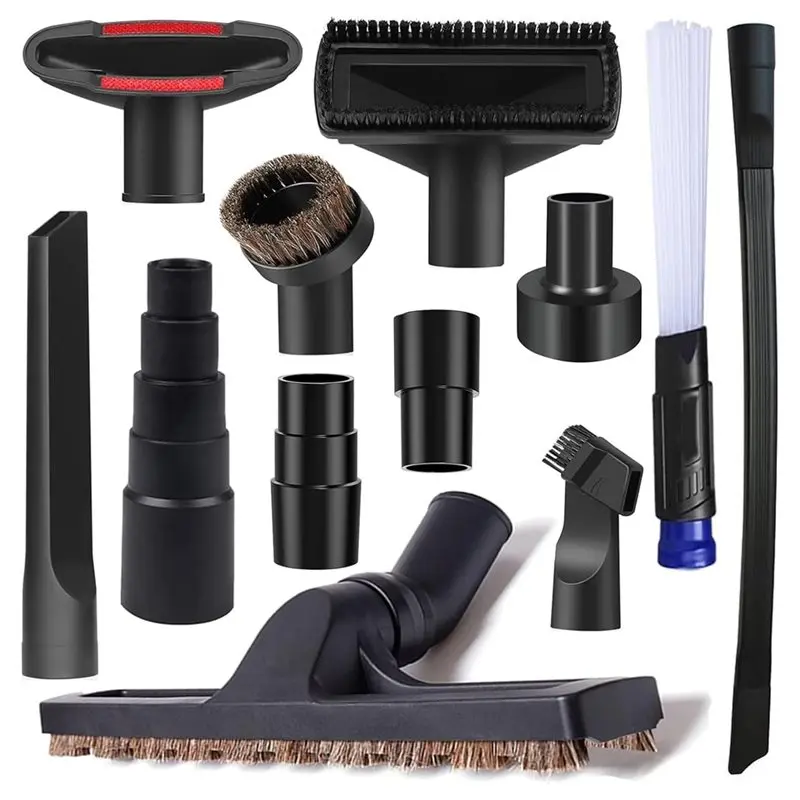 

【SPECIAL OFFER】Universal 12Pcs Vacuum Attachment With Hair Brush Extension Professional Shop Vac Accessories Hose Adapter