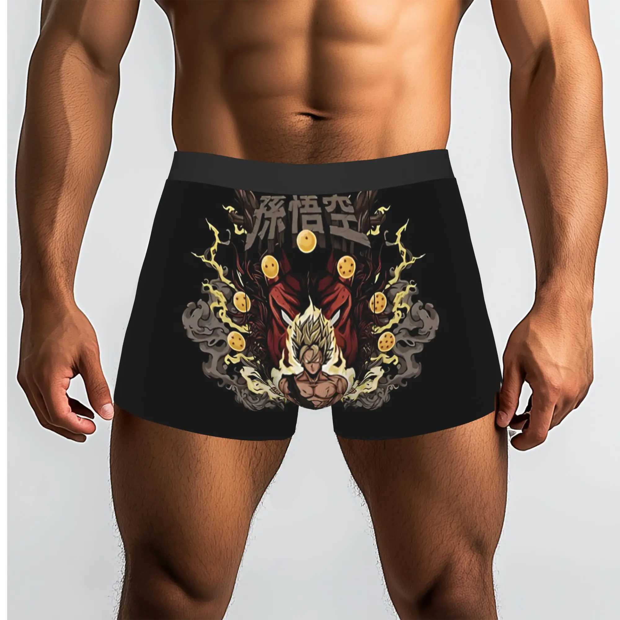 In Action  Bandai DRAGON BALL Underpants Homme Panties Man Underwear Comfortable Shorts Boxer Briefs