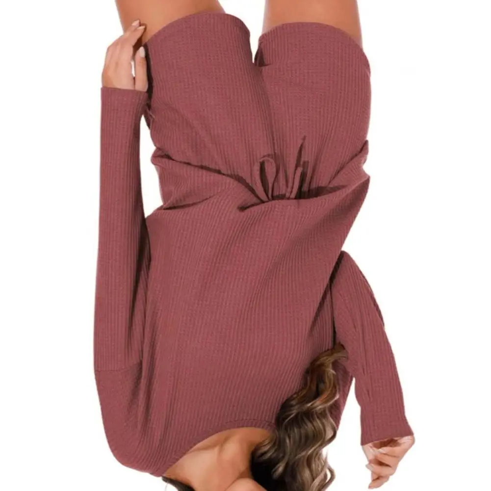 Two-piece Women Pajamas Set Waffle Knit Shorts Pajama Set Long Sleeve Top And Shorts Sleepwear 2 Piece Lounge Women Sleepwear