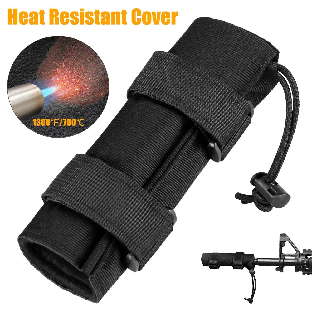 

15cm Suppressor Cover with Burn Proof Inner Sleeve Airsoft Barrel Protector Cover Heat Resistant Suppressor Wrap Tactical Hunt