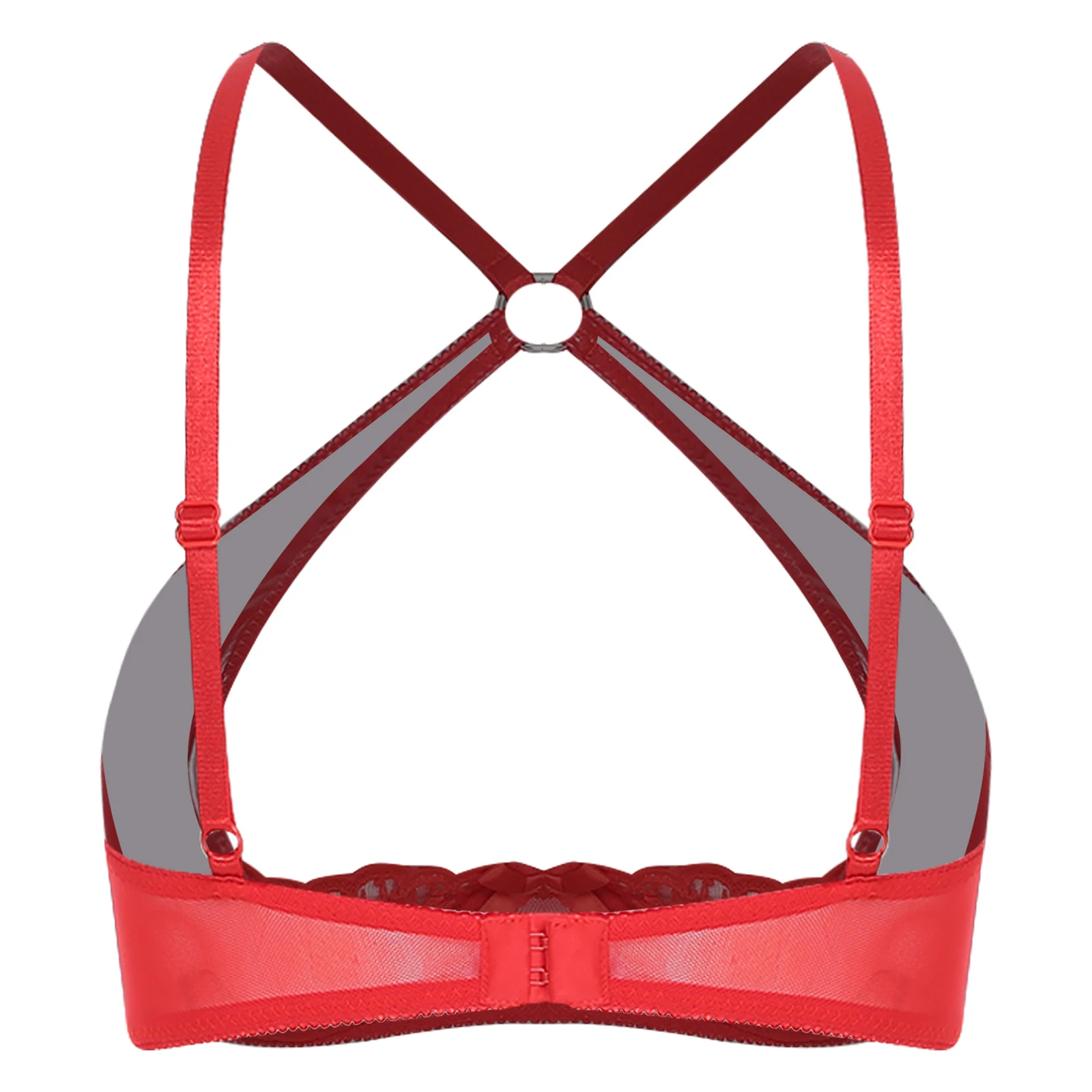 Женский бюстгальтер пуш-ап с вырезами, топы из глянцевой искусственной кожи, кружевной бюстгальтер без косточек с вышивкой, крест-накрест, уплотнительное кольцо, связанные стержни, балконет, ночное белье