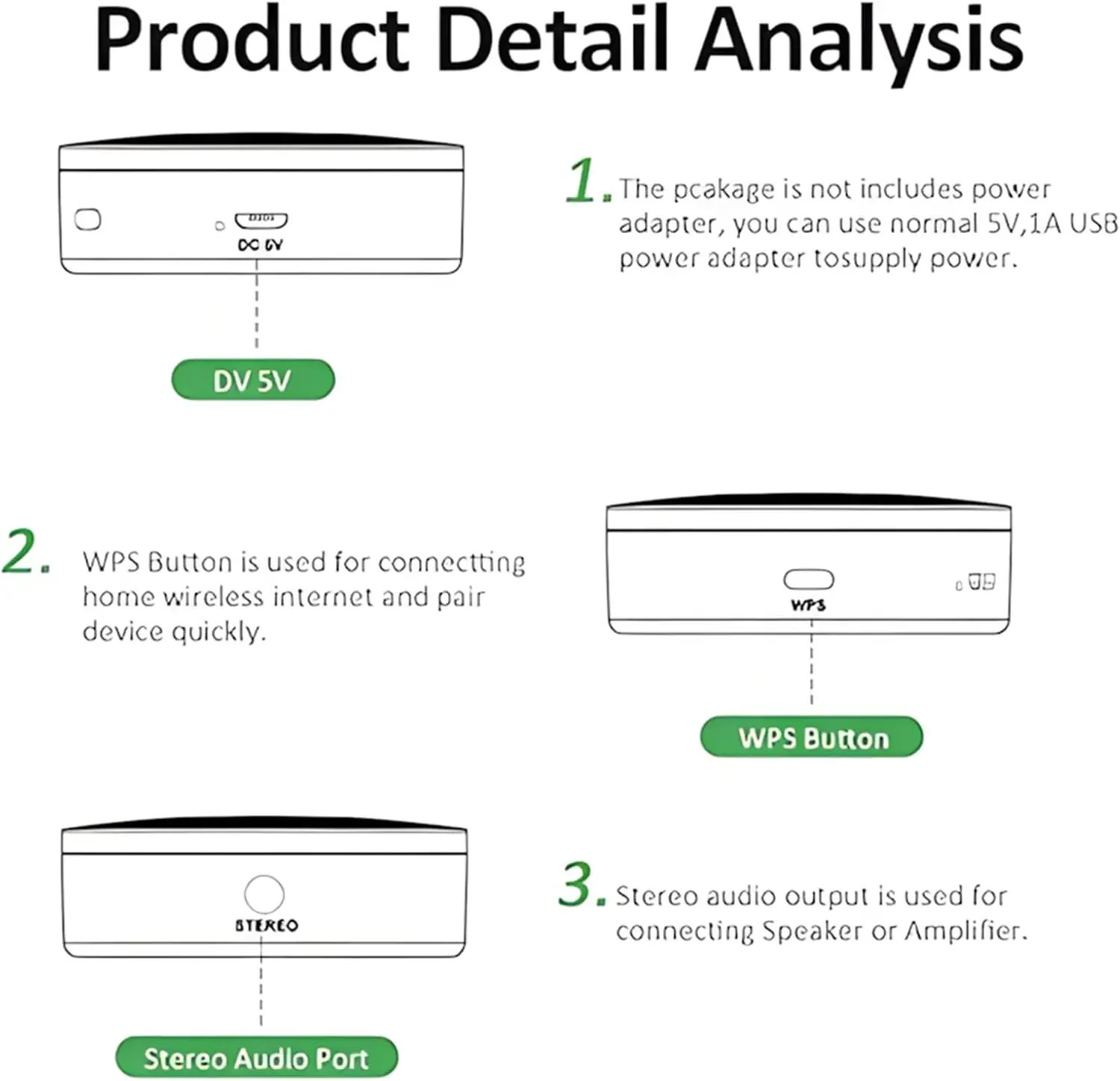 جهاز استقبال لاسلكي M5 AudioCast HiFi، محول صوت Airplay 2 DLNA WiFi Bluetooth، بث موسيقى متعدد الغرف لنظام iOS Android