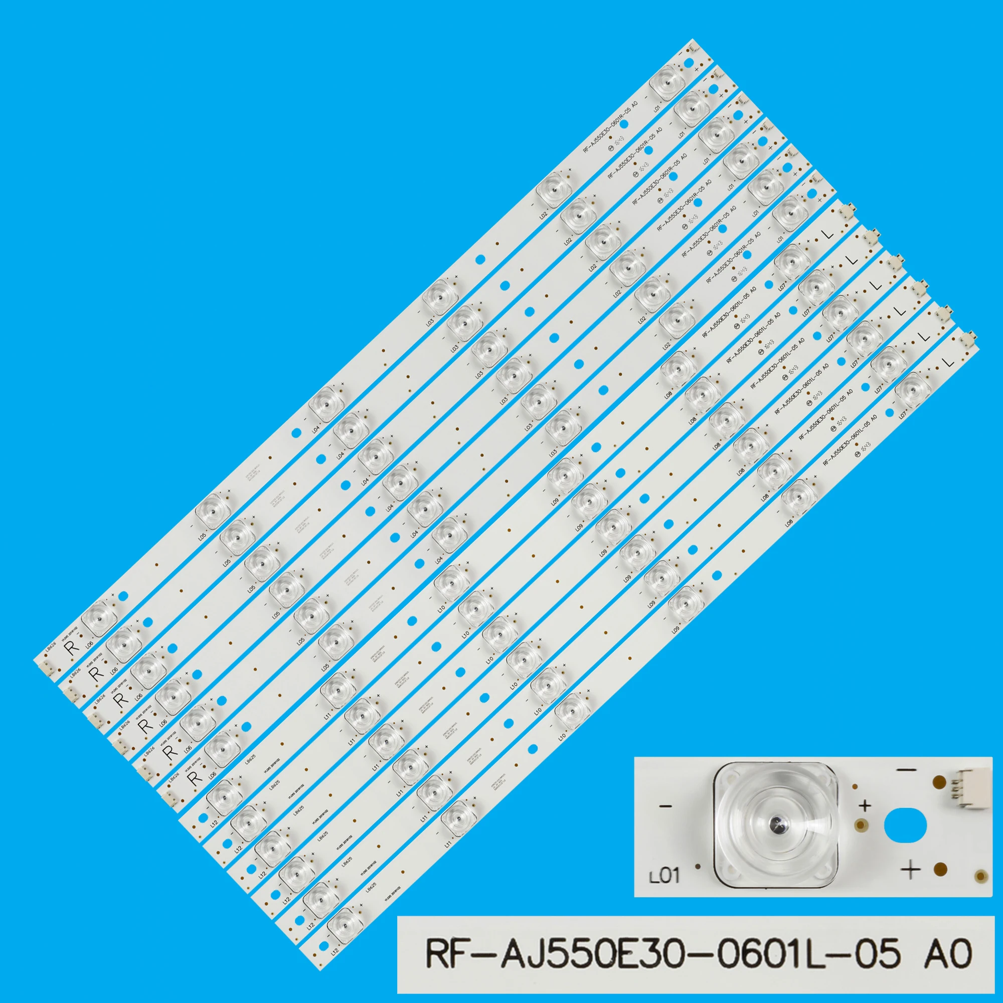 LED Strip For LC-55CUG8462K LC-55CUG8462KS LC-55CUG8461KS LC-55CUG8361K 55CUG8461K CRH-P5530300612L675 CRH-P5530300612R675