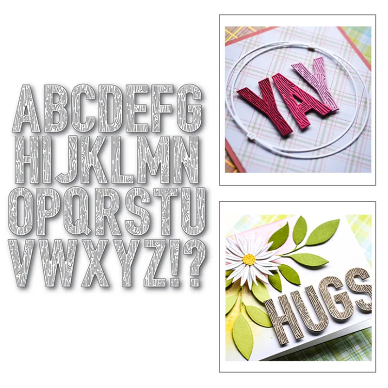 

Stripe Letter Metal Cut Dies Stencils for Scrapbooking Stamp/Photo Album Decorative Embossing DIY Paper Cards
