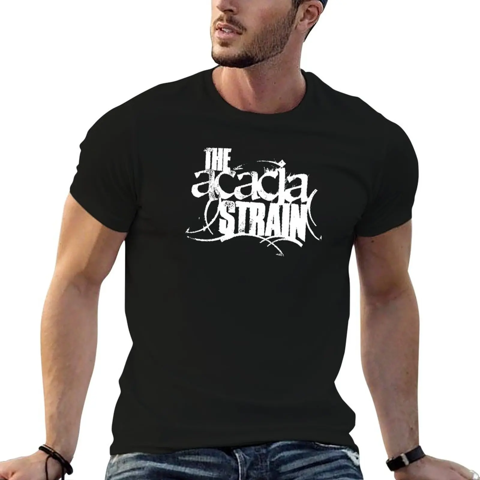 Acacian Starin Essential T-Shirt T-Shirt für Herren, 100 % Baumwolle, Herren-T-Shirt, Designer-T-Shirt
