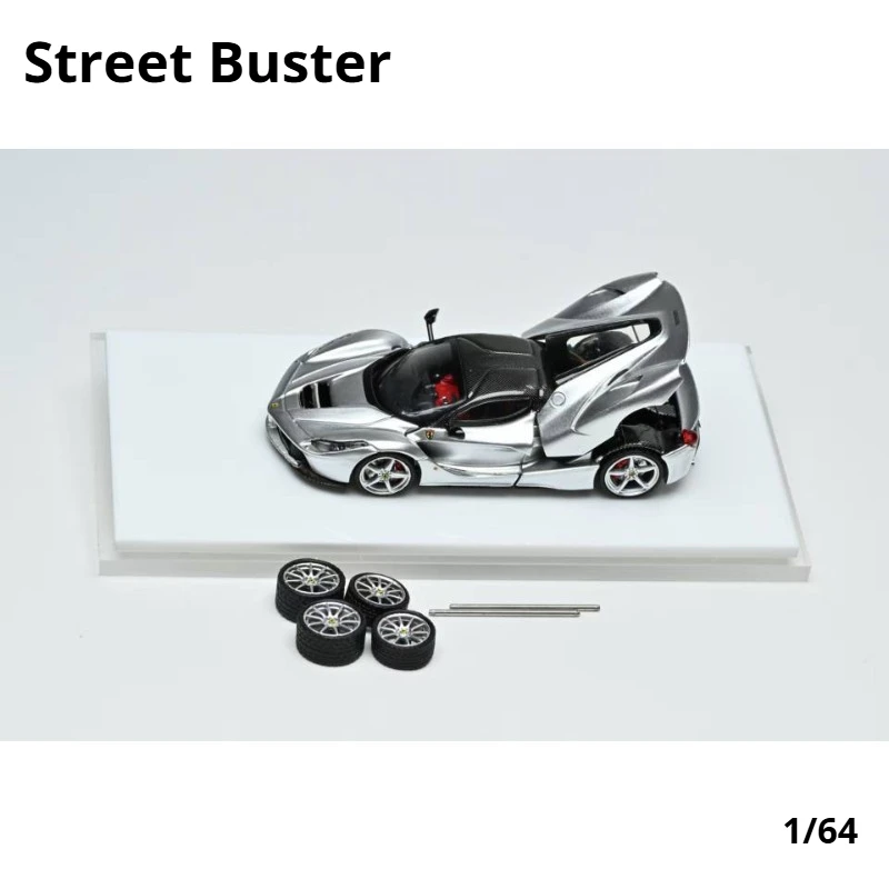 

Street Buster 1:64 Ferrari Laferrari F150 Nero Daytona Argento Nurburgring Diecast Model Collection Gift