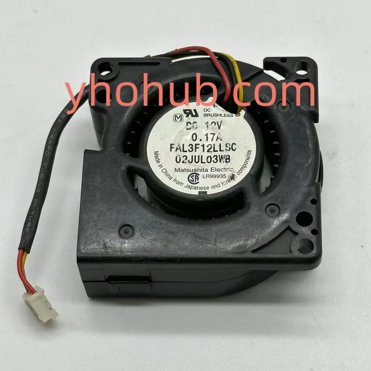

FAL3F12LLSC DC 12V 0.17A 50x50x20mm 3-Wire Server Cooling Fan