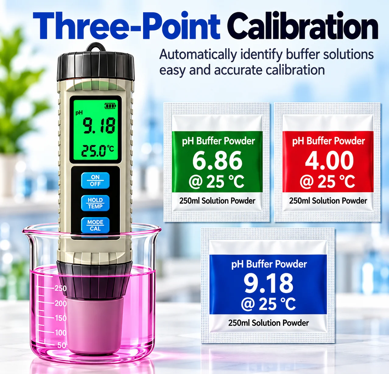 Portable Digital Water Tester Data Hold One Key Switch Mode TDS EC PH CL S.G SALT ORP Temp For Household Drinking Water Testing