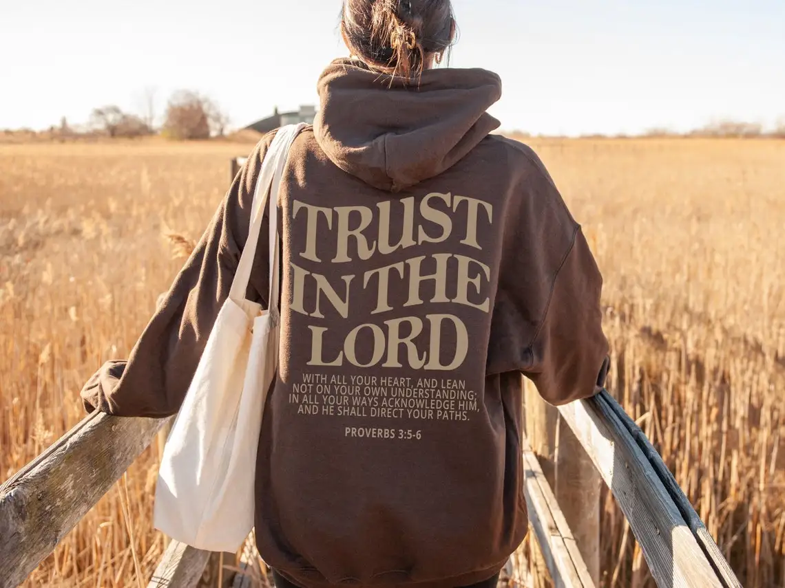 Sudadera con capucha con estampado de letras de Jesús para mujer, Tops cálidos cómodos informales, sudadera de gran tamaño, ropa femenina de tendencia