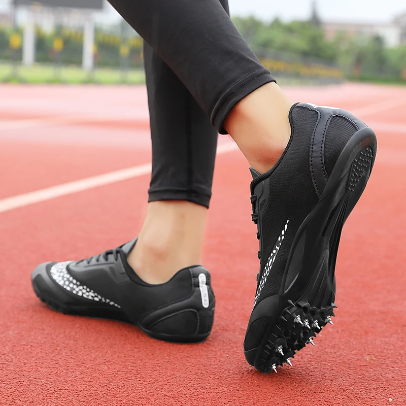 Chaussures de course à 8 pointes pour hommes, baskets d'athlétisme professionnelles, d'entraînement, de course à pied