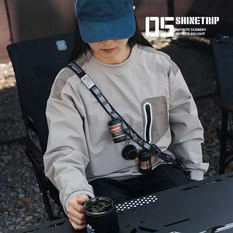 Cordão de varal com gancho de pressão ajustável, acessório multifuncional para acampamento ao ar livre com corda suspensa para equipamento de caminhada