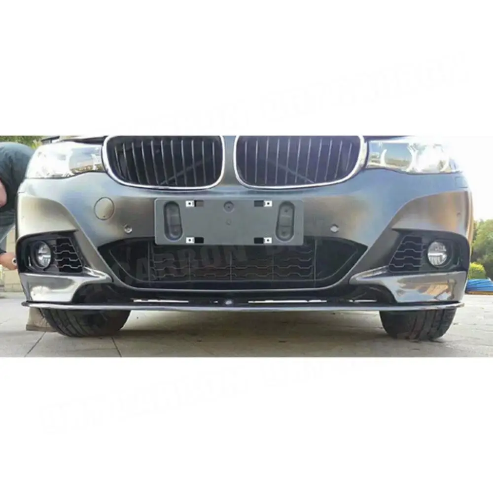 Carbon Fiber Car Front Bumper Lip Splitters Flaps Aprons Spoiler for BMW 3 Series GT F34 M Sport 2014 2015 2016 2017 2018