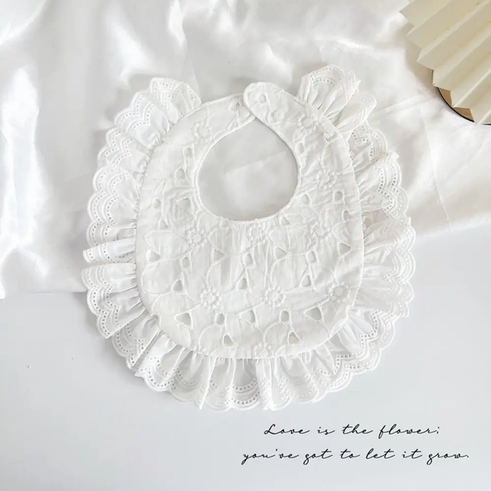 

Korean Style U-shaped Baby Cotton Bibs Feeding Floral Baby Drooling Bibs Waterproof Lace Saliva Towel Cloths Feeding Accessories