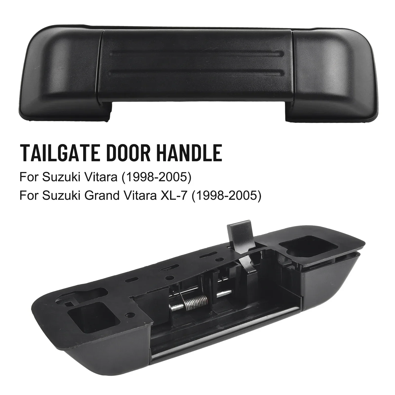 Car Handle Door Handle Rear Replacement Accessories Exterior 1pcs 265x75x80mm Black For Suzuki Grand Vitara XL-7