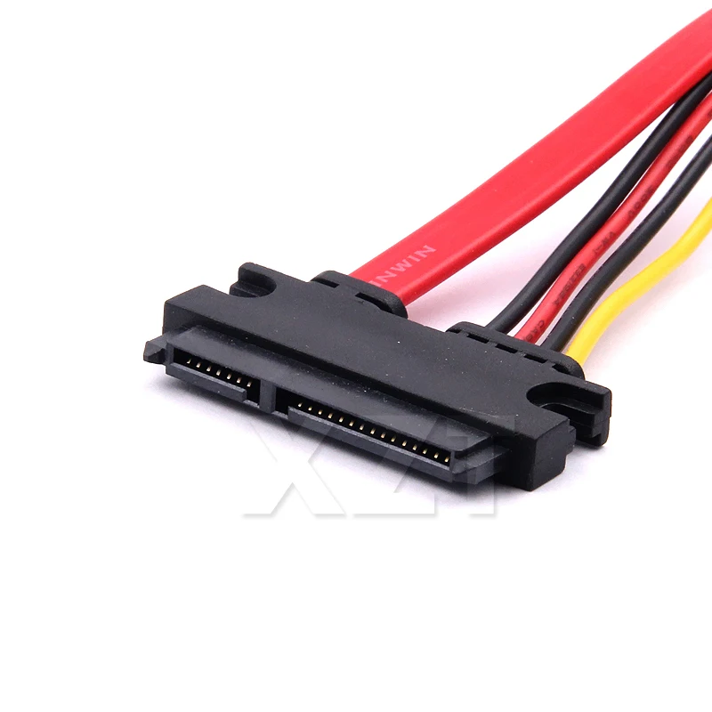 30cm 22-pinowy kabel SATA męski na żeński 7 + 15-pinowy ATA SATA Data Power Combo przedłużacz złącza kablowego Conterver — zdjęcie produktu 2