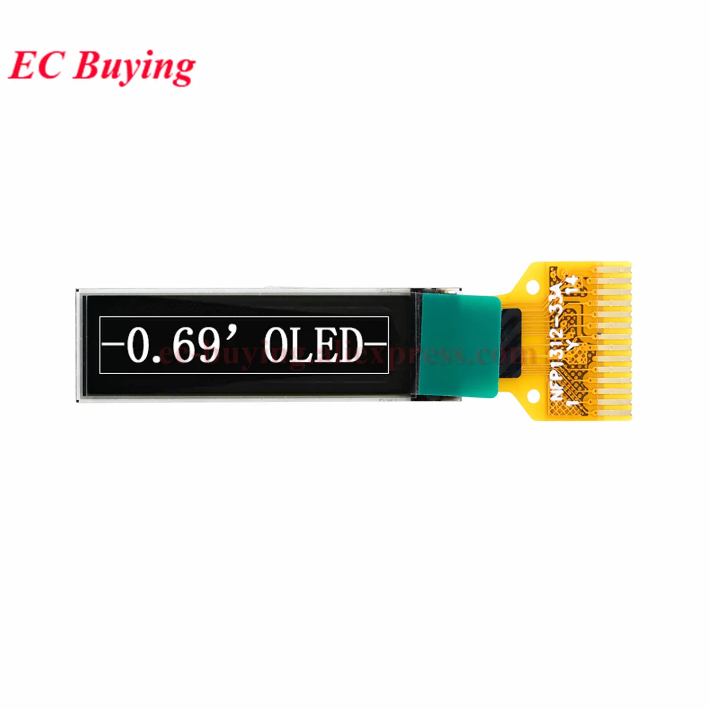 5Pcs/1pc 0.69 inch OLED Display Module White Bare 0.69