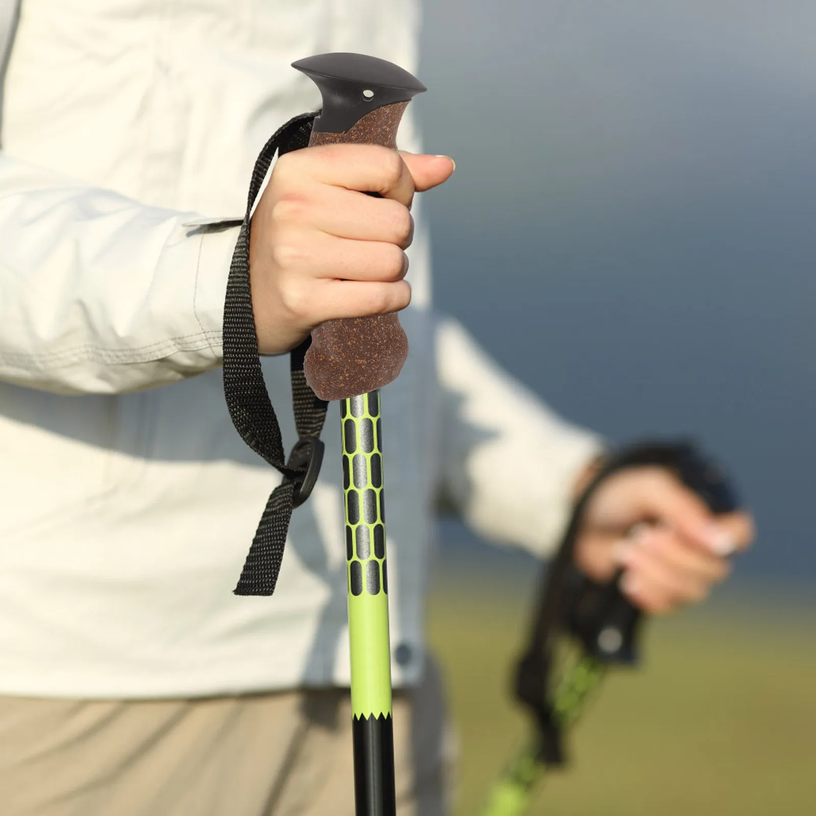 

Walking Pole Hand Grips Trekking Handle Cork for Poles Foldable Replacement Seniors