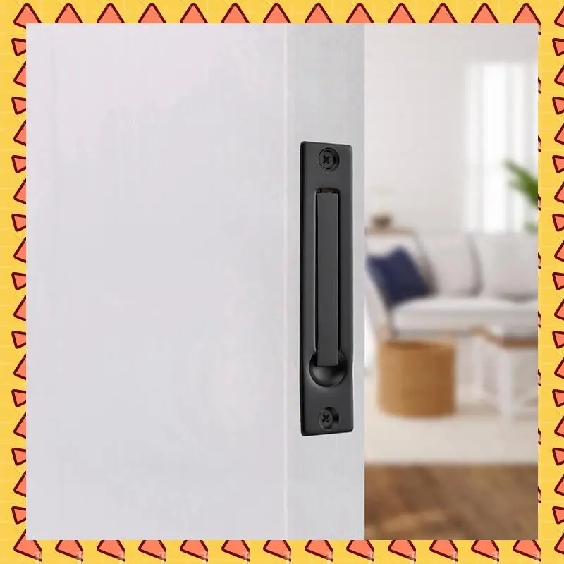 

A008 4-пакет карманных дверных ручек, однотонные карманные дверные ручки с заподлицо по краям, матовый черный цвет