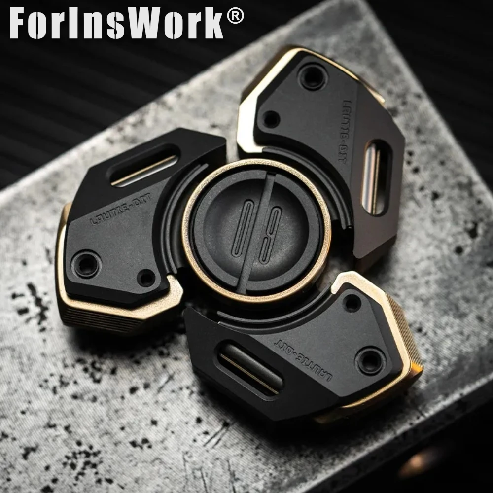 LAUTIE BIT09 ジルコニウム真鍮製オフィス玩具 メタルフィジェットトイ フィジェットスピナー メタルフィジェットトイ