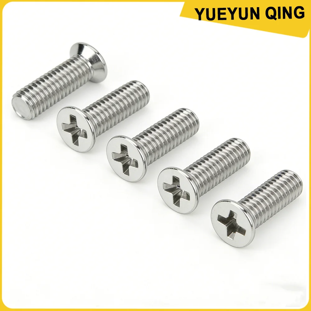 M2 M2.5 M3 M4 M5 304 Stainless Steel Small Countersunk Flat Head Screw Phillips Head Screws for Hard Drives Electronics Bolt Scr