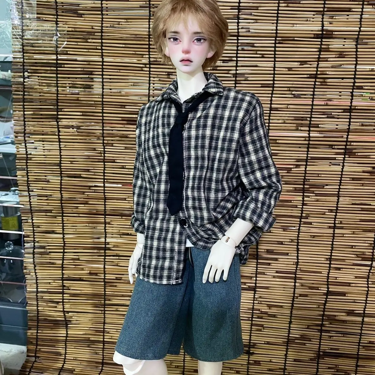 1/4 1/3 인형 옷 세트 45/60/62/65/68/70/72/75cm 남성 BJD 인형 셔츠 청바지 장난감 드레스업 선물 인형 액세서리, 인형 미포함