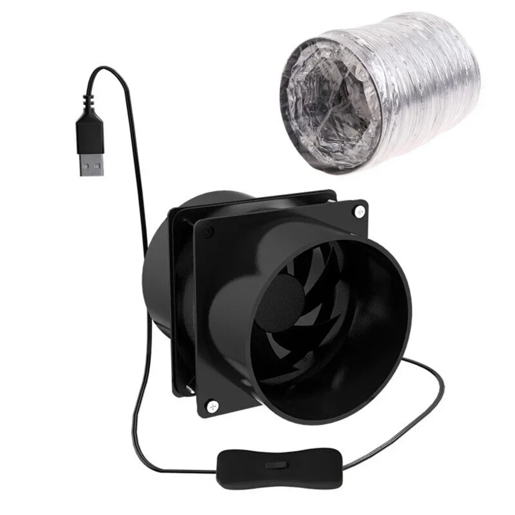 

Pipe Duct Exhuast Fan USB Powered Ventilation Fan With 1/3/6M Pipe Tub ESD Fume Extractor Fan For Air Circulation