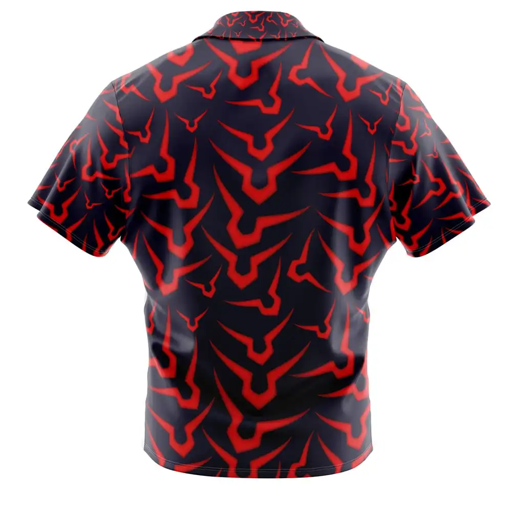 Geass Symbol Code Geass Button UpHawaiian ShirtFashion Trend Breathable Loose Versatile Casual Sports Summer Men