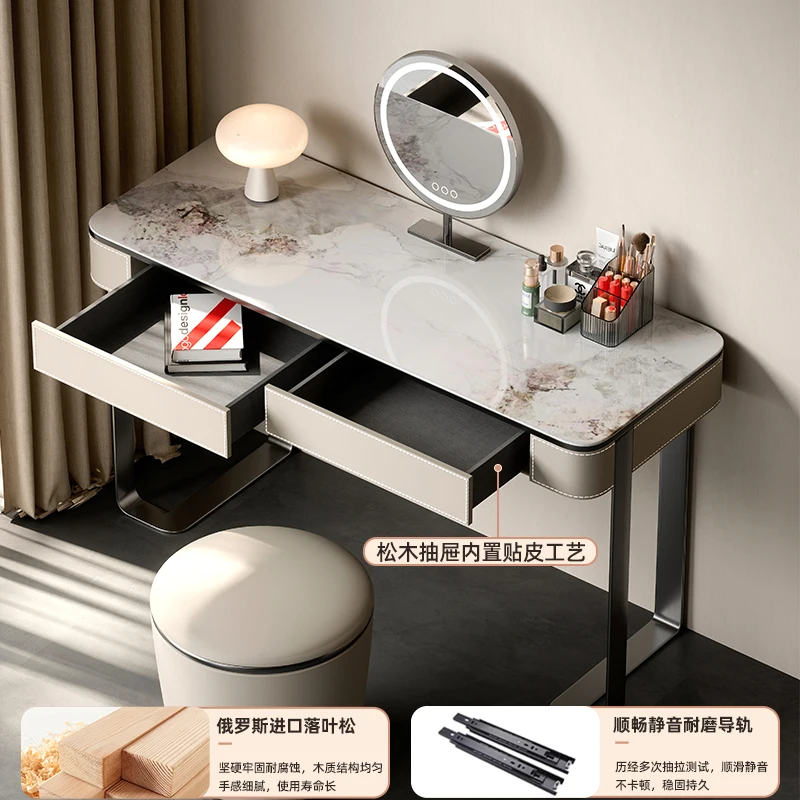 Meja Rias Cermin Organizer, Meja Rias untuk Latihan, Meja Rias Perhiasan, Meja Rias dengan Laci, Meja Rias Penata Rambut, Furnitur Kamar Tidur