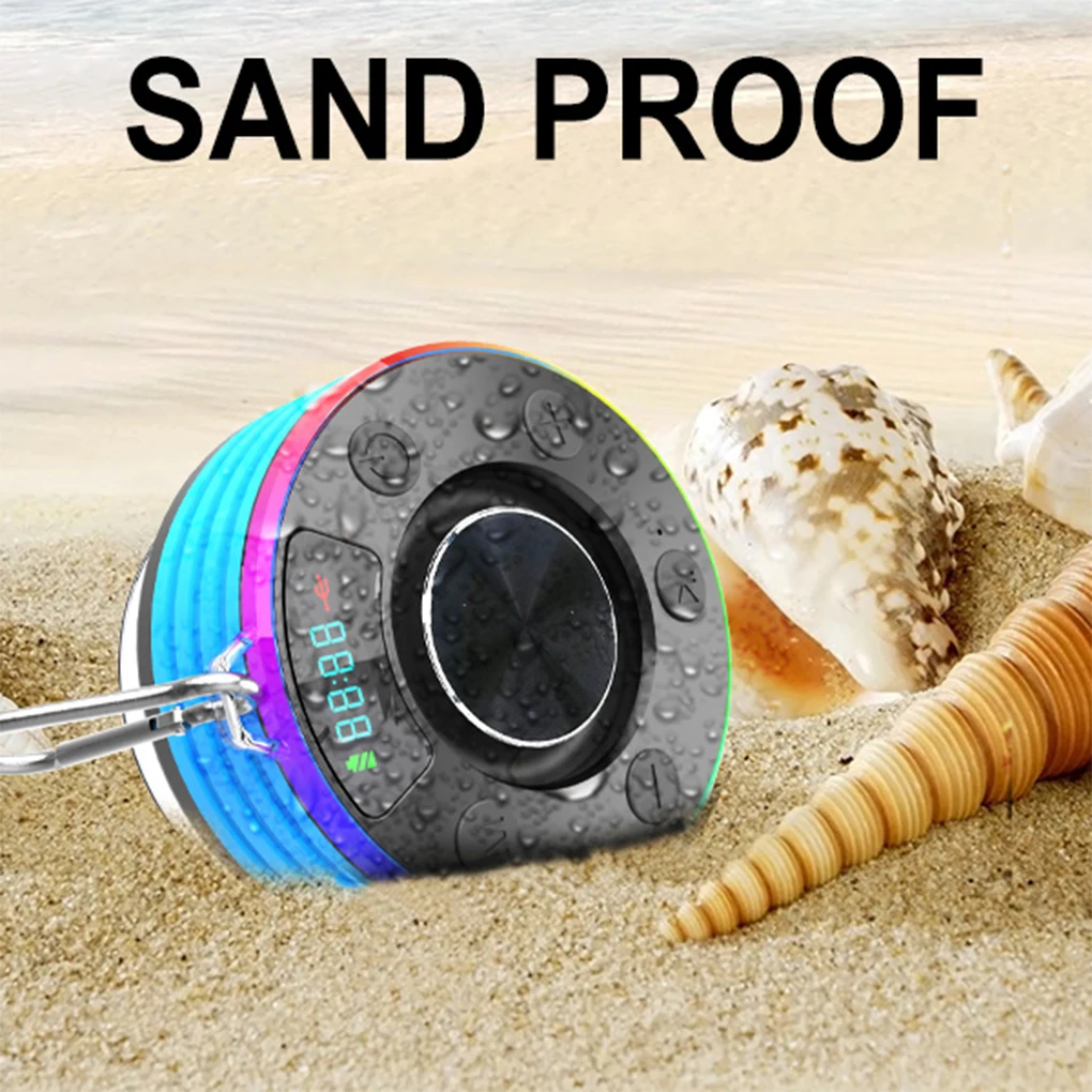 Bluetooth-compatibele 3-doucheluidspreker met ingebouwde subwoofer FM-radiofunctie Doucheluidspreker IPX7