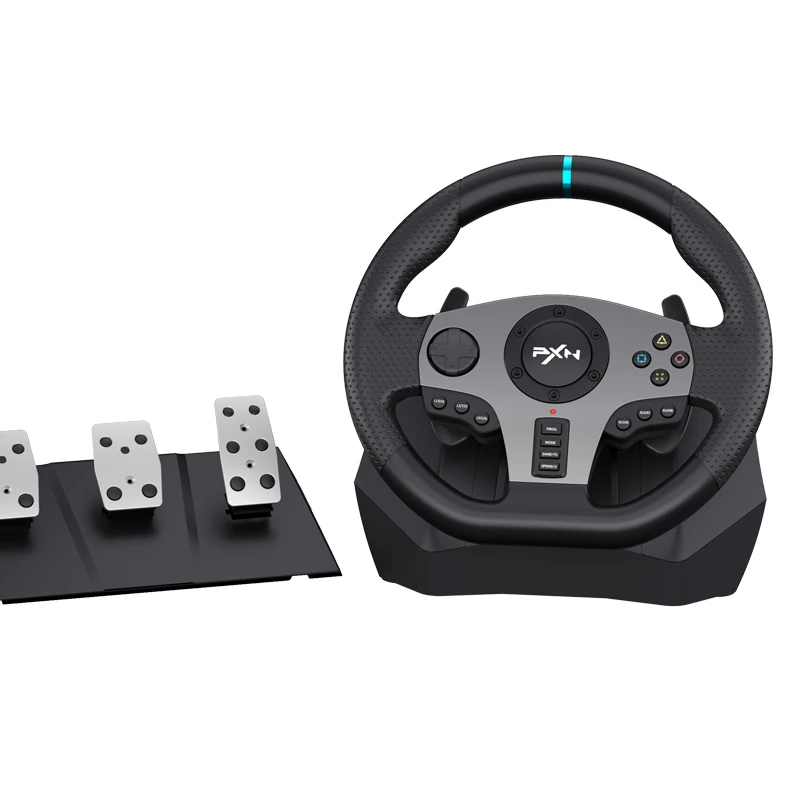PXN V9 Game Steering Wheel for PS4 Steering Wheel Gaming 900 Degree Rotation Black Wired Custom Logo Accept Racing Wheel 10pcs