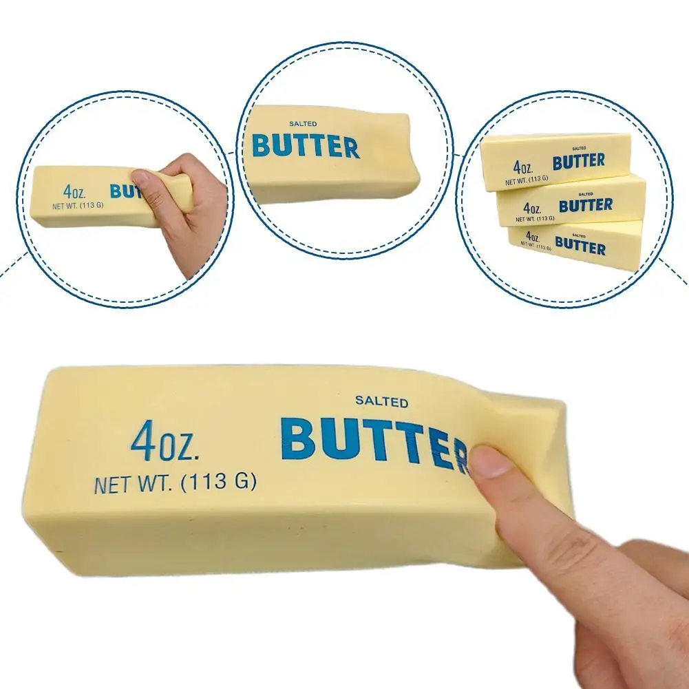 Squishy Butter Stick Fidget Toy Slow Rebound Stress Ball Anti Stress Sensory Squeeze Reliever Kids Adults Autism ADHD Favors