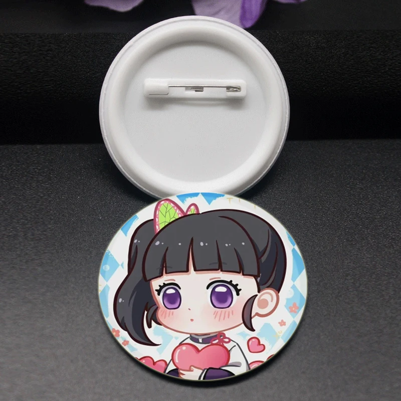 Anime Kamado Tanjirou/Hashibira Inosuke Brooches Kochou Shinobu/Kamado Nezuko/Tsuyuri Kanao/Agatsuma Zenitsu Badge Handmade Pin