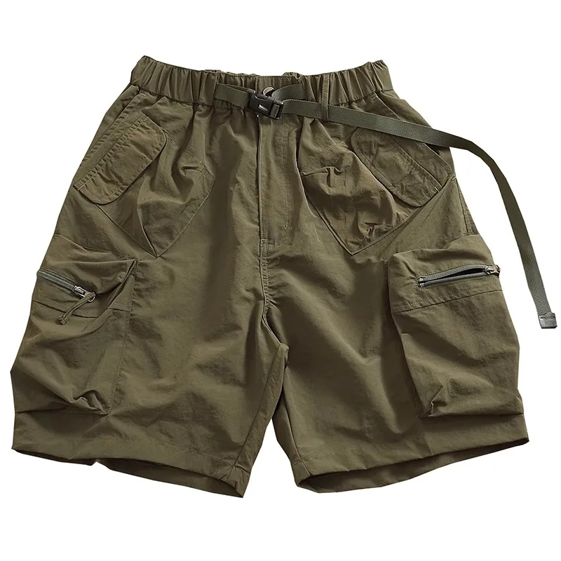 

Men Outdoor Mountain Style Multi Pocket Cargo Shorts Loose Straight Casual Shorts