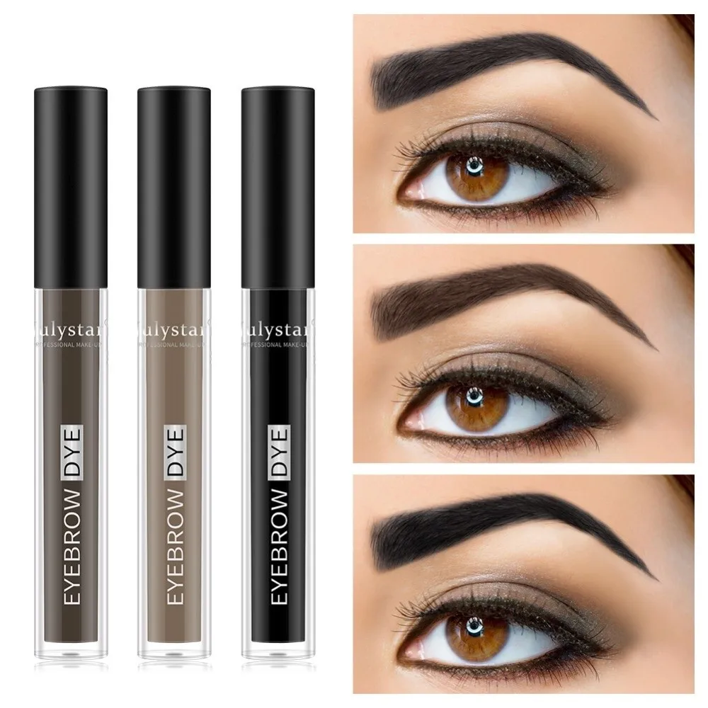 

Natural Waterproof Liquid Dyeing Eyebrow Cream Long Lasting No Fading Natural Brow Sweat-proof Eyebrow Tint for Julystar