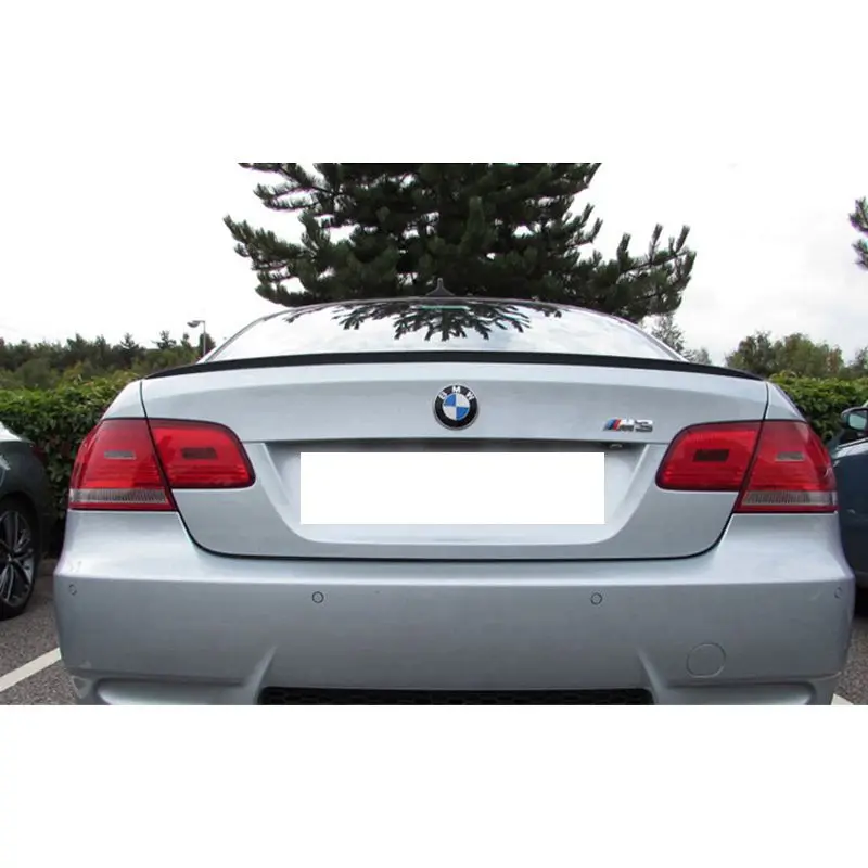 Per BMW Serie 3 E92 e E92 M3 Coupé M Stile Fibra di Carbonio Spoiler Posteriore Tronco ala 2005-2013 FRP Carbonio Forgiato