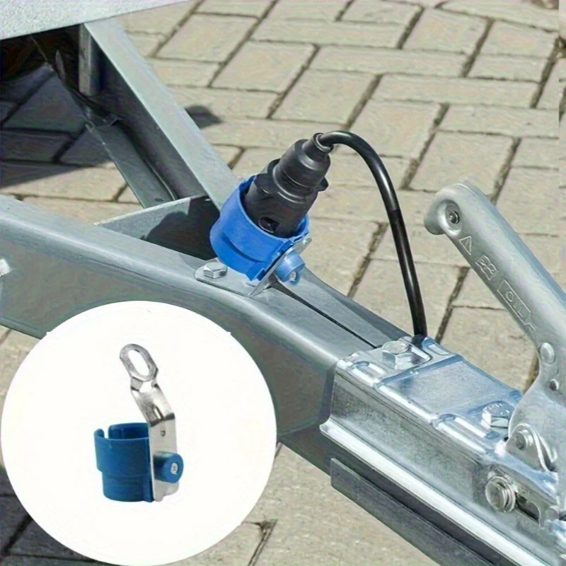 1pcs Parking Cover Trailer Plug Holder For 7 And 13 Pin Trailer Plugs Connector Fixer Bracket For Trailer RV Truck Accessories