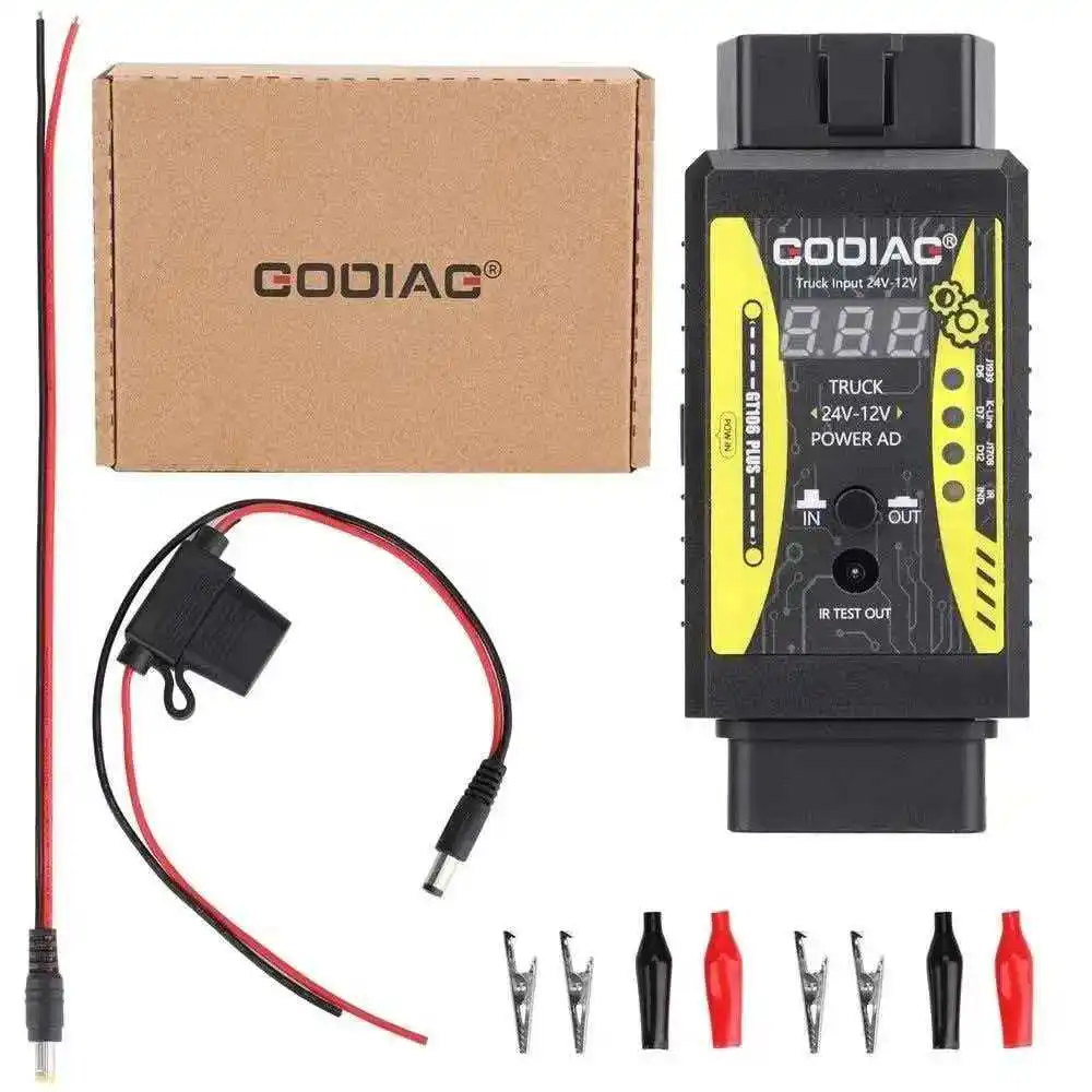 

Cross-border GODIAG GT106 PLUS newly added injector cleaning and relay test truck adapter
