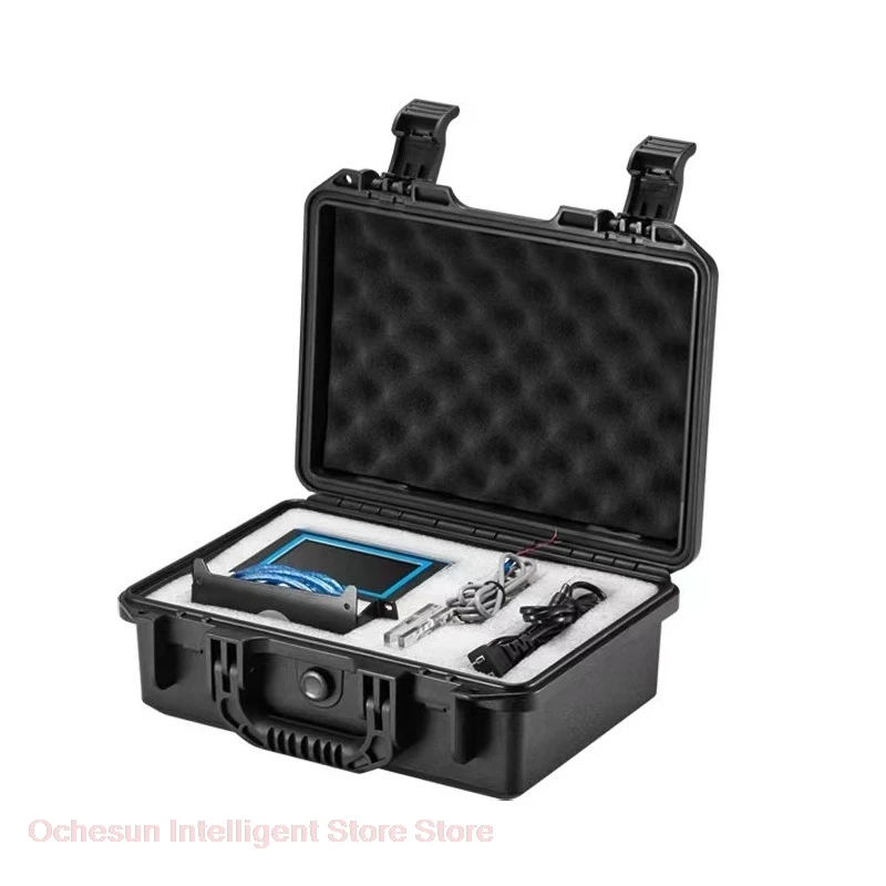 SG04 Stress Analyzer Meter -10000 To +10000N 4 Channels Strain Tester Touch Color Screen SD Card Data Save English Interface