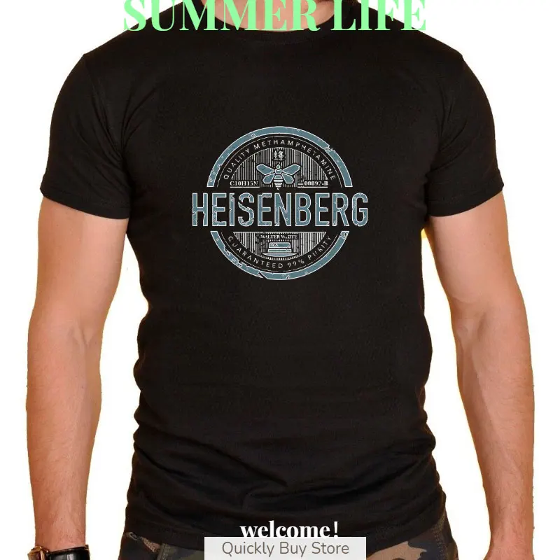 Heisenberg TV Show Y2k T Shirt Men Breaking Walter T-shirts for Women Novelty Breaking Bad Streetwear Tshirt Short Sleeve Tee